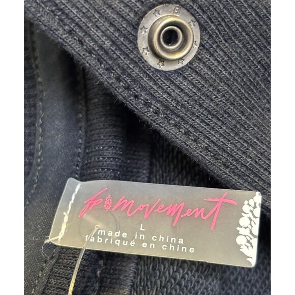 NWT Fp Movement Hooded Jacket Black L Oversized - Picture 10 of 11